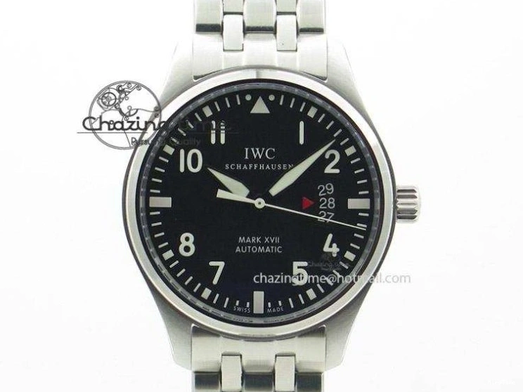 MIROTIME 0201 Da Vinci IW356601 SS TW 1:1 Best Edition Blue Dial On Black Leather Strap A Durable 7239